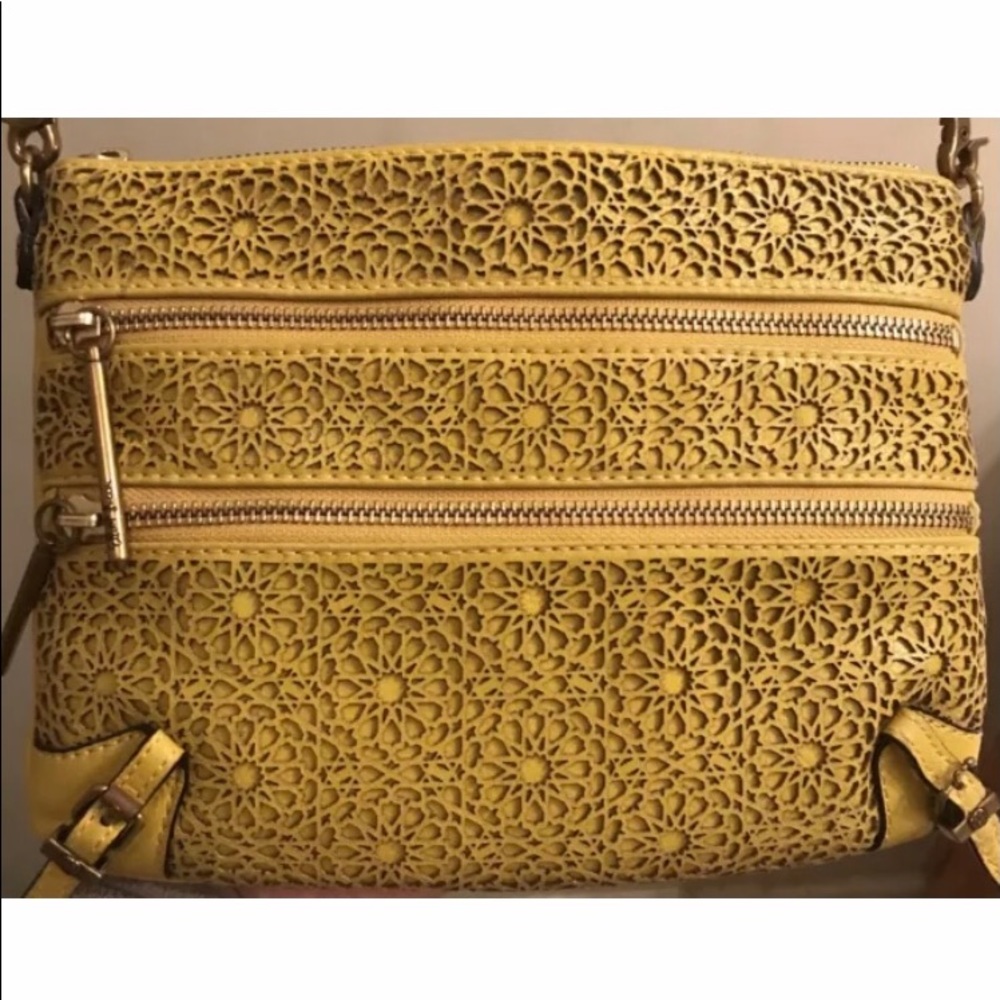 Elliott Lucca Messina Yellow Leather Bag